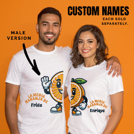 メディアNaranjaカスタムスペインのバージョン(男性) Tシャツ