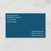 メディエーションヒーリング先生とクラス 名刺 (裏面)