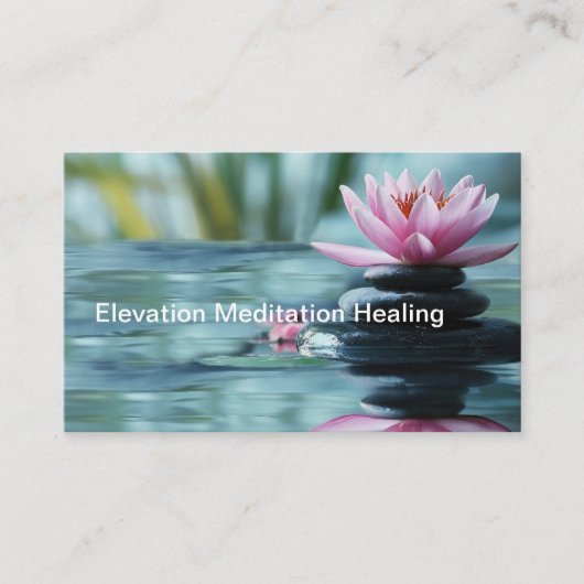 メディエーションヒーリング先生とクラス 名刺 (正面)