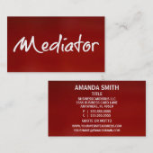 メディエータレッド名刺 名刺 (正面/裏面)