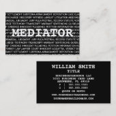 メディエータワード名刺 名刺 (正面/裏面)