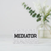 メディエーター法律用語名刺 名刺 (スタンド正面)