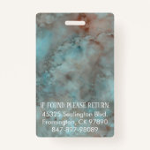 メディカフォトIDソフトブルーインク バッジ (裏面)