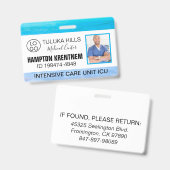 メディカフォトIDビーチ バッジ (正面＆裏面)