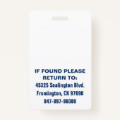 メディカフォトID海風 バッジ (裏面)