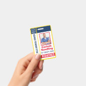 メディカフォトID赤と青 バッジ (手持ち)