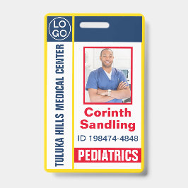 メディカフォトID赤と青 バッジ