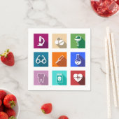 メディカルアイコン紙ナプキン スタンダードカクテルナプキン (インサイチュ)