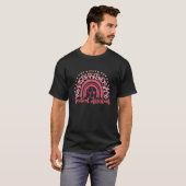 メディカルアシスタントヒョウBohoレインボーナースFor B Tシャツ (正面フル)
