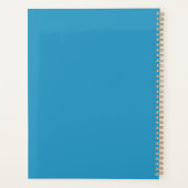 メディカルアシスタントブルーパーソナライズされたフローラ プランナー手帳 (裏面)