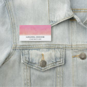 メディカルアードキュートピーチピンク赤面 スタイリッシュモダン 名札 (インサイチュ)