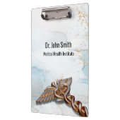 メディカルカッパーカドゥセウスバラ金ゴールドラグジュアリーマーブル クリップボード (左)