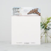 メディカルカドゥセウスバラ金ゴールドラグジュアリーマーブルコッパー レターヘッド (スタンド正面)