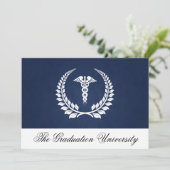 メディカルカドゥセウス月桂樹(青) 招待状 (スタンド正面)