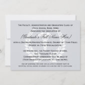 メディカルカドゥセウス月桂樹(青) 招待状 (裏面)