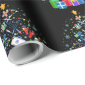 メディカルクリスマスツリーナースドクタークリスおもしろいマ ラッピングペーパー (ロールコーナー)