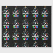 メディカルクリスマスツリーナースドクタークリスおもしろいマ ラッピングペーパー (フラット)