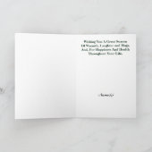 メディカルグループのケリュケイオンおよびクリスマスツリーカード シーズンカード (内部)