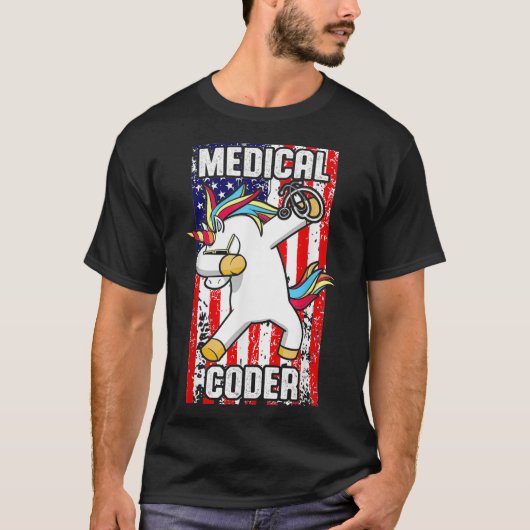 メディカルコーダビラーコーディング_77 Tシャツ (正面)