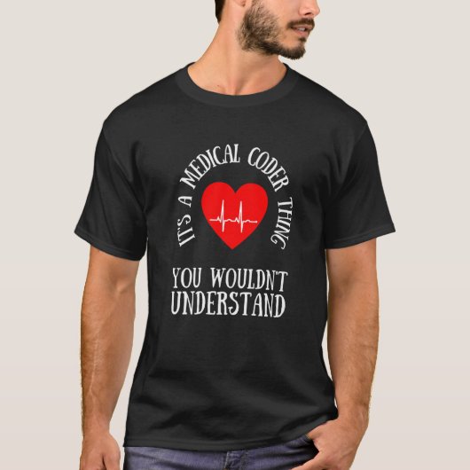 メディカルコーダー コーディング VA 看護師 および 臨床コーディング Tシャツ (正面)