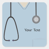 メディカルスクラップライトブルーシール スクエアシール (正面)