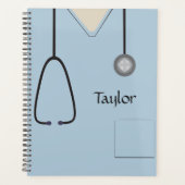 メディカルスクラビングナースドクターライトブループランナー プランナー手帳 (正面)