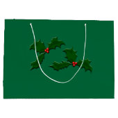 メディカルスクラブグリーンホーリーログ抱き枕 ラージペーパーバッグ (裏面)