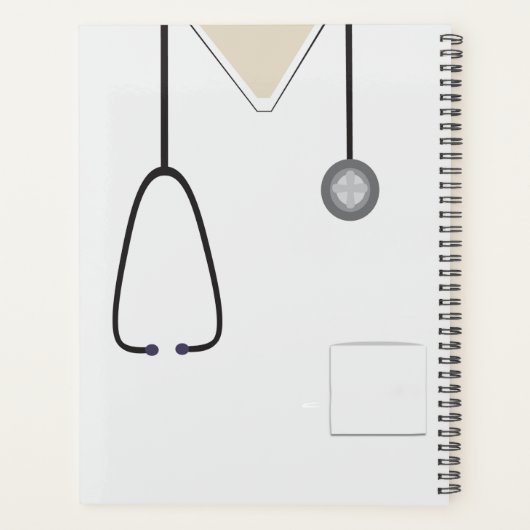 メディカルスクラブスナースドクターホワイトプランナー プランナー手帳 (裏面)