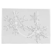 メディカルスクラブスホワイトスノーフレークログ抱き枕 ラージペーパーバッグ (裏面)