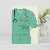 メディカルスクラブズグリーン卒業招待状 招待状 (スタンド正面)