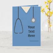 メディカルスクラブナースドクターブルーカスタム カード (黄色い花)