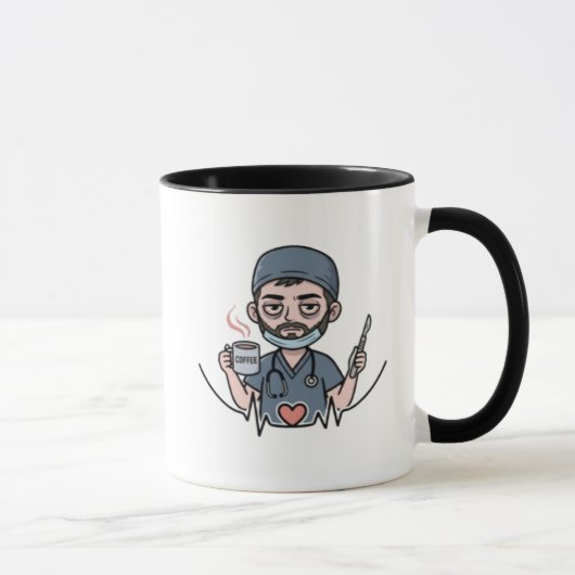 メディカルスタイルのマグカップ(男性用) マグカップ (右)