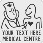 メディカルセンターハート衛生テーマ シール (正面)