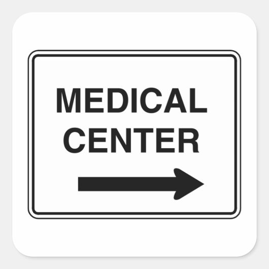 メディカルセンター標識 スクエアシール (正面)