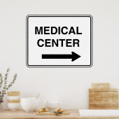 メディカルセンター標識 ポスター (キッチン)