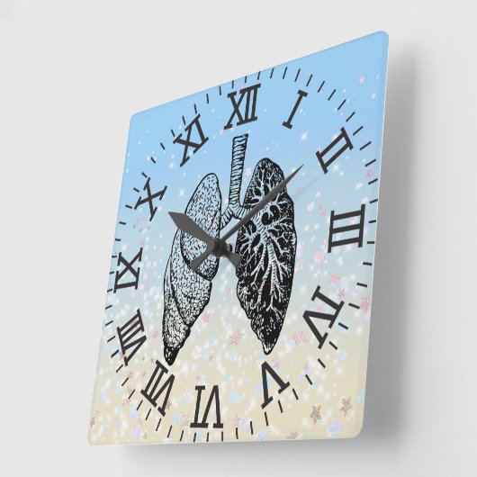 メディカルセンター用壁時計 スクエア壁時計 (傾斜)