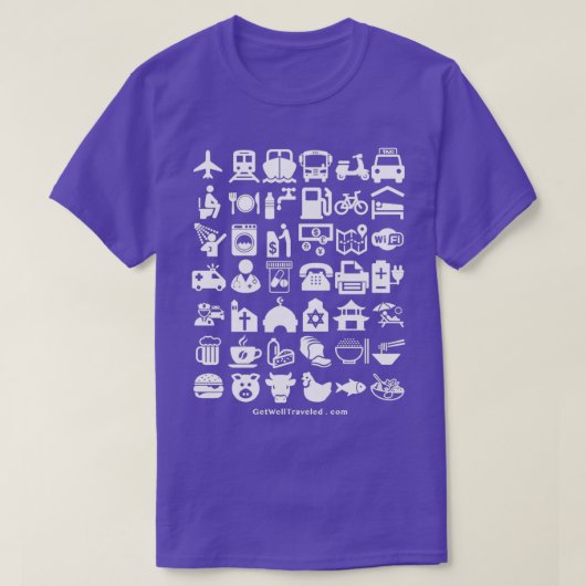 メディカルツーリズム旅行アイコン Tシャツ (デザイン正面)