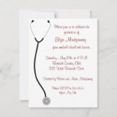 メディカルディグリー卒業パーティー招待状 招待状 (裏面)