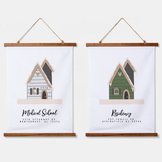 メディカルトレーニングジャーニーカスタムハウス 吊り下げ型タペストリー (ダブル)