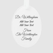 メディカルドクターオーナメント オーナメント (裏面)