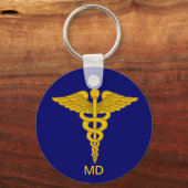 メディカルドクターカドゥセウス・キーチェーン キーホルダー (正面)