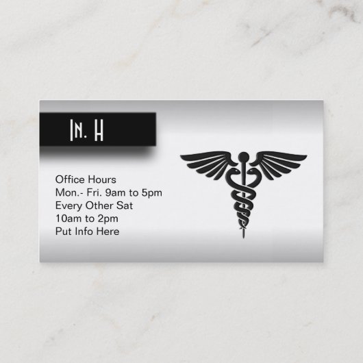 メディカルドクターシルバー 名刺 (裏面)