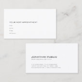 メディカルドクターセラピストアポイントメント 予約カード (正面/裏面)