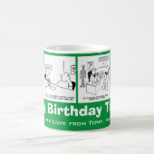 メディカルドクター&ヘルステーマ漫画誕生日 コーヒーマグカップ (中央)