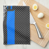 メディカルドクターMDカドゥセウス炭素繊維ストライプ繊維 キッチンタオル (四つ折り)