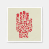 メディカルハンド紙ナプキンス スタンダードカクテルナプキン (正面)