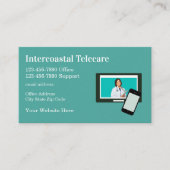 メディカルビジネスカードテレヘルステーマ 名刺 (正面)