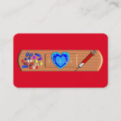 メディカルビジネスカードビッグバンダイドレッド 名刺 (正面)