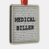 メディカルビラー医学用語クリスマス メタルオーナメント (右)