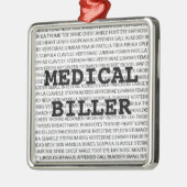 メディカルビラー医学用語クリスマス メタルオーナメント (左)